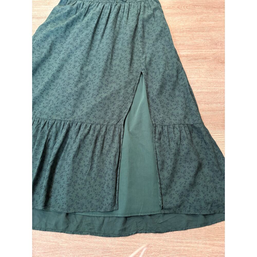 Hollister Green Milkmaid Midi Dress Cottage Feminine Peasant XL Shabby Chic - Picture 13 of 13
